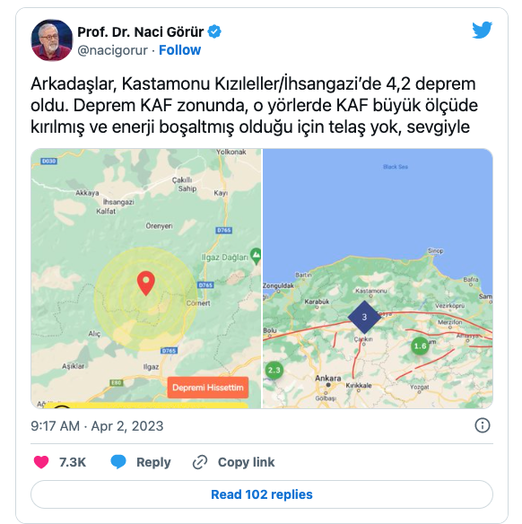 prof dr naci gorur den kastamonu depremi aciklamasi